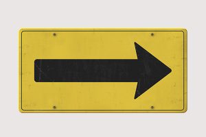yellow traffic sign